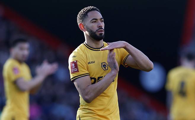 최근 토트넘 이적설에 이름을 올린 울버햄프턴 공격수 마테우스 쿠냐. 로이터=연합뉴스