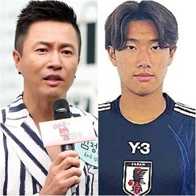 가수 김정민과 그의 둘째 아들 다니 다이치.