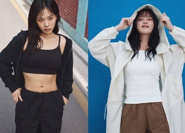 유니클로 SS 시즌 브라탑을 착용한 비비