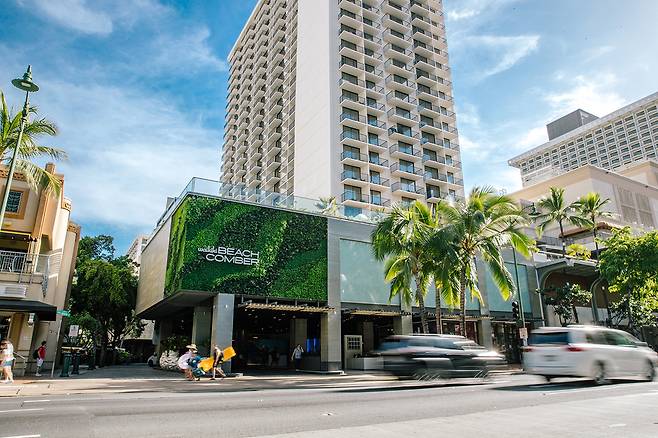 와이키키 중심에 위치한 비치콤버 전경. 사진제공|팜투어