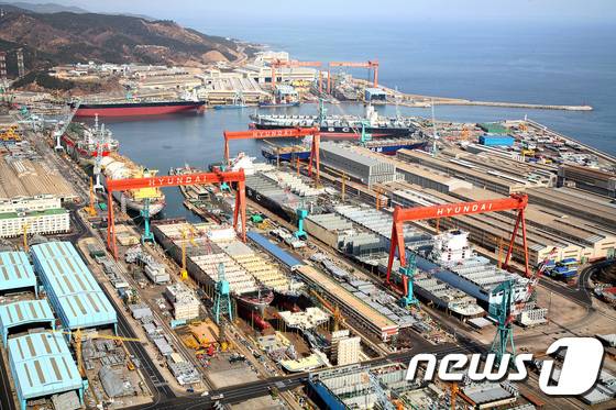현대중공업 울산조선소 전경 ⓒ News1 DB