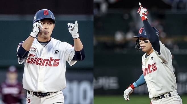 황성빈-장두성. 사진제공=롯데 자이언츠