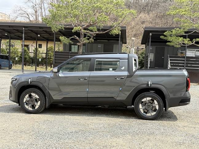 무쏘 EV 측면./사진=백유진 기자 byj@