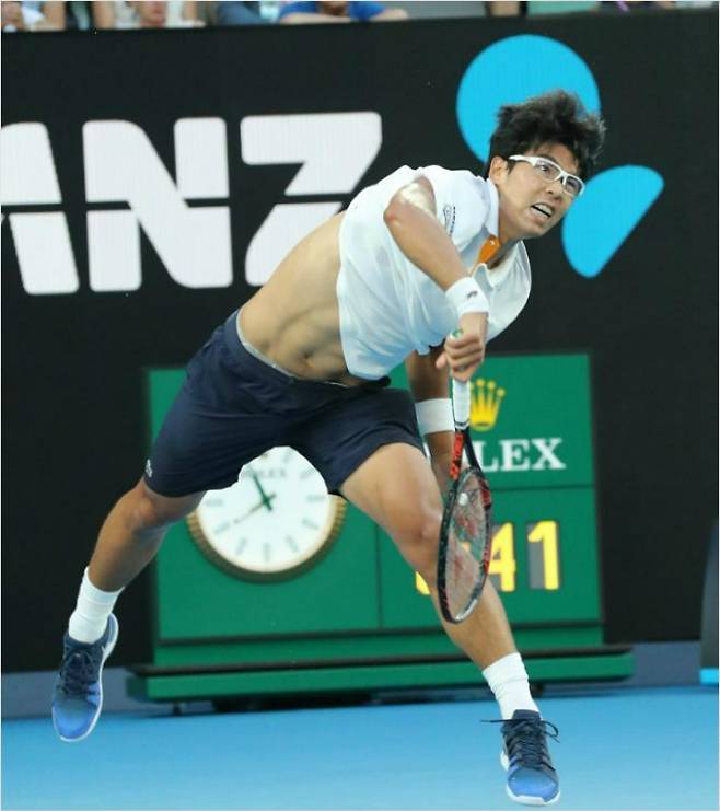 Chung Hyeon at the 2018 Australian Open