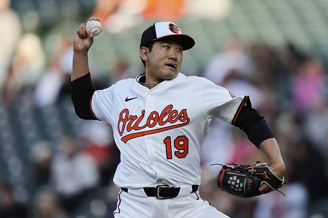 스가노 토모유키. 볼티모어 | AP연합뉴스