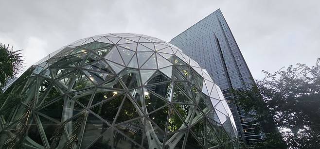 21세기 최첨단 상거래인 e커머스의 왕국인 아마존 본사가 시애틀에 있다. 손호철 제공