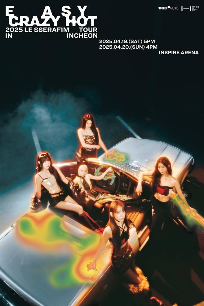 르세라핌 첫 월드투어 포스터. 사진ㅣ쏘스뮤직