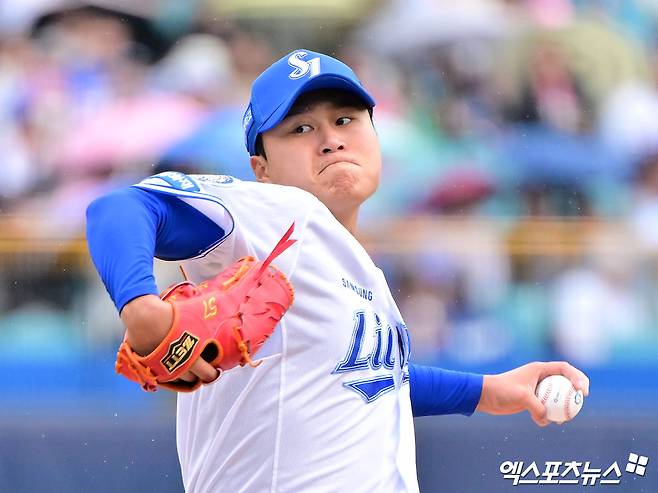 삼성 라이온즈 선발투수 이승현이 정규시즌 경기에 등판해 역투하고 있다. 엑스포츠뉴스 DB