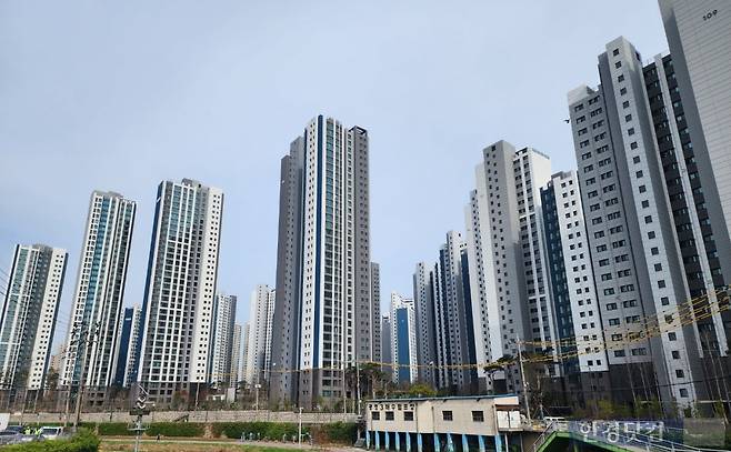 지난해 12월 입주한 경기 광명시 광명동 '트리우스광명'. 사진=오세성 한경닷컴 기자