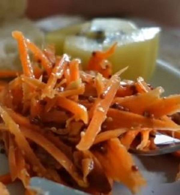 윤승아가 만든 당근라페 사진/사진=윤승아 유튜브 캡처