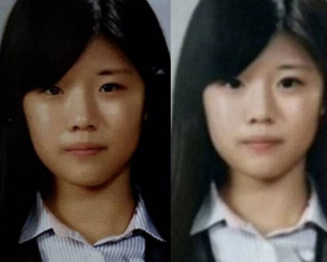 고윤정의 졸업사진을 조작한 사건이 재조명 되고 있다. / 온라인 커뮤니티 캡처