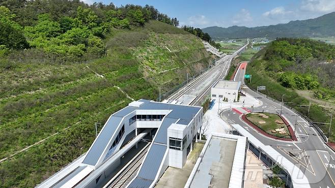 9월 준공을 앞두고 있는 해남 계곡면 철도역사 (해남군 제공. 재판매 및 DB금지) /뉴스1