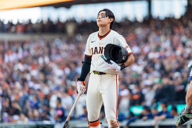 샌프란시스코 자이언츠 이정후가 올시즌 가장 긴 8타수 연속 무안타의 침묵에 빠졌다. Imagn Images연합뉴스