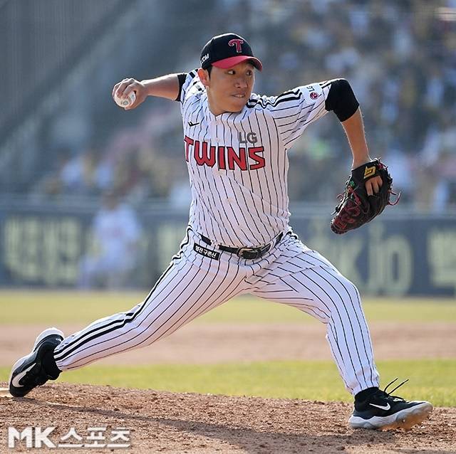 최근 연일 쾌투하고 있는 박명근. 사진=천정환 기자