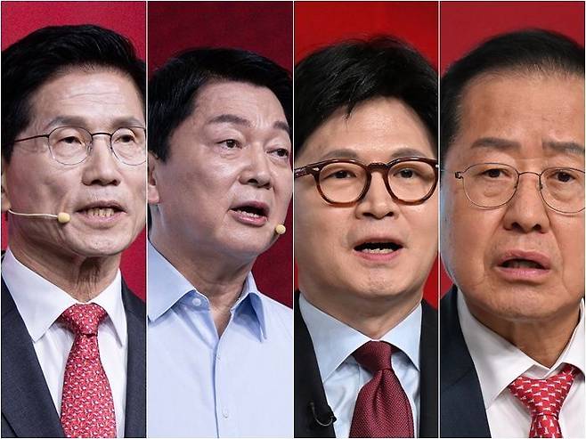 김문수·안철수·한동훈·홍준표 국민의힘 대선 경선 후보(가나다순) ⓒ국회사진취재단