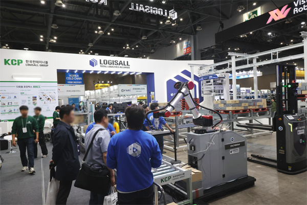 일산 킨텍스에서 진행 중인 'KOREA MAT 2025' 로지스올컨설팅 부스. 사진=로지스올컨설팅㈜