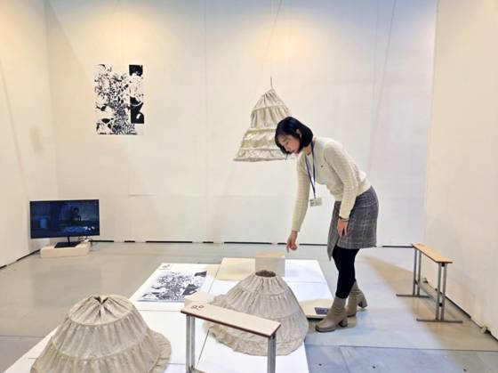 그린오션스의 친환경 업사이클링 제품이 전시된 모습. 그린오션스