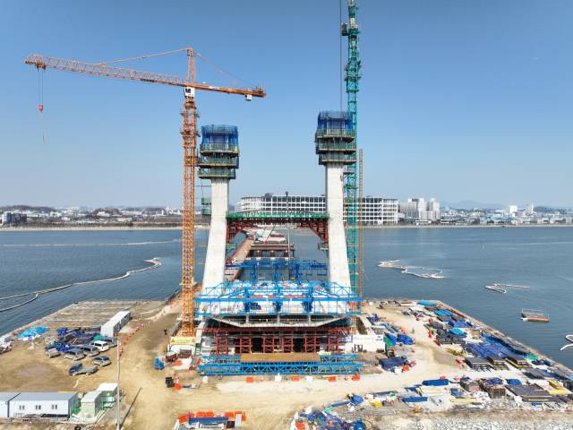 송산그린시티~시화MTV 연결도로 공사 현장. 사진 제공=DL이앤씨