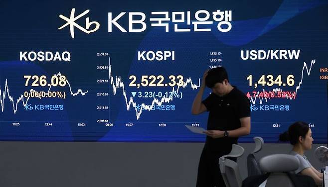 서울 여의도 KB국민은행 스마트딜링룸에서 딜러들이 업무를 보고 있다. ⓒ뉴시스