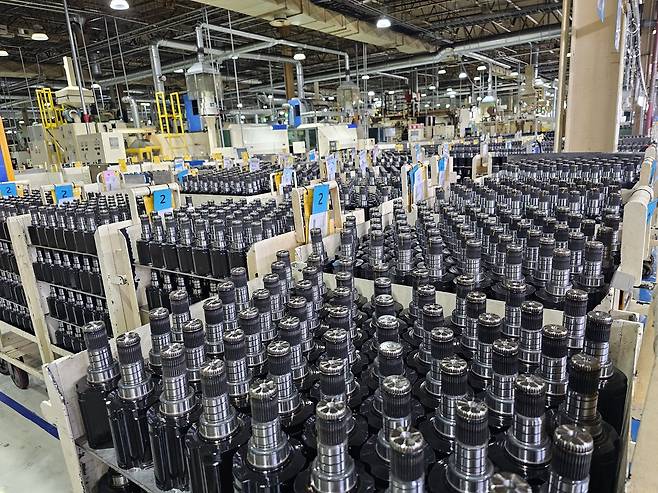 대구 달성군에 위치한 한세모빌리티 공장 모습. 대구=최은지 기자.