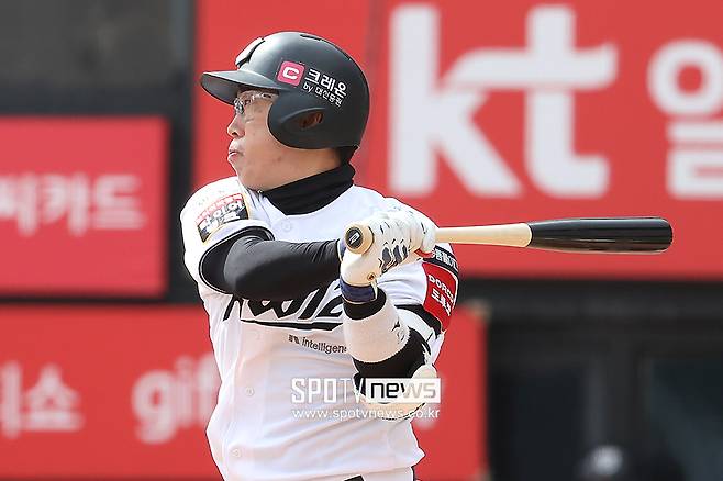 ▲ 시즌 초반 좋은 활약으로 공수 모두에서 좋은 출발을 알린 허경민 ⓒ곽혜미 기자