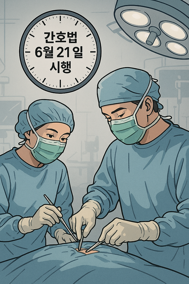 ChatGPT+DALL·E를 이용해 의료진이 수술을 진행하고 있는 모습을 생성했다. ChatGPT+DALL·E