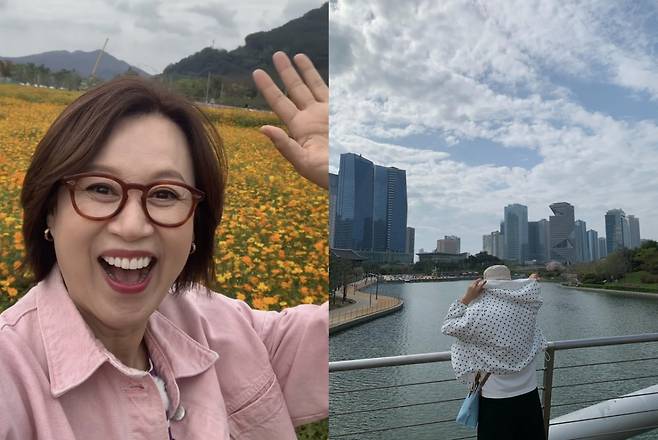 박미선이 건강 문제로 활동을 중단한 뒤 SNS에 "모처럼 기분이 좋아졌다"며 근황을 전했다. /사진=인스타그램 갈무리