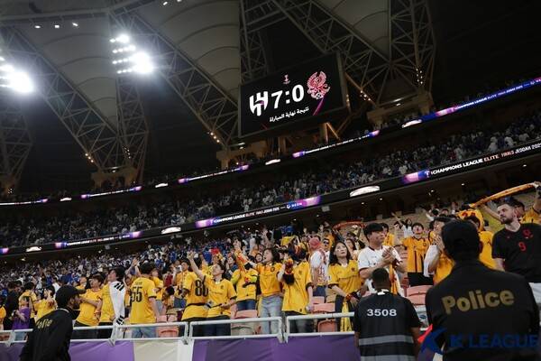 광주FC-알 힐랄의 2024/25시즌 아시아축구연맹(AFC) 챔피언스리그 엘리트(ACLE) 8강전이 치러진 사우디아라비아 제다의 킹 압둘라 스포츠 시티 스타디움.사진┃한국프로축구연맹