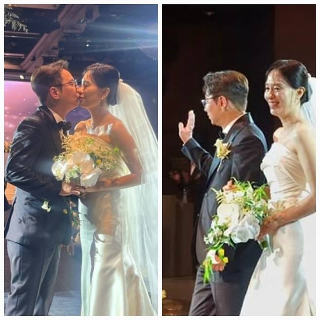 개그맨 심현섭이 가족과 지인들의 축복 속에 인생의 새로운 출발을 알렸다.사진= 심현섭 SNS·가족 / 심희재