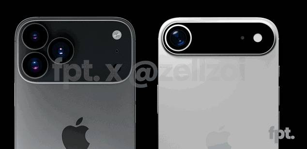 아이폰 17 프로(왼쪽)와 아이폰17 슬림(오른쪽) 렌더링 이미지 (출처 : 프론트페이지테크)