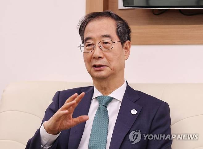 한덕수 대통령 권한대행. 연합뉴스