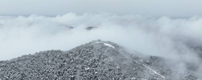 영상저장소 내 진주 월아산 설경. 경남도청 제공