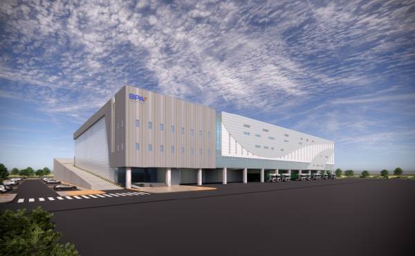 부산항 신항에 들어설 ‘스마트 공동물류센터’ 조감도. 해양수산부·부산항만공사 제공