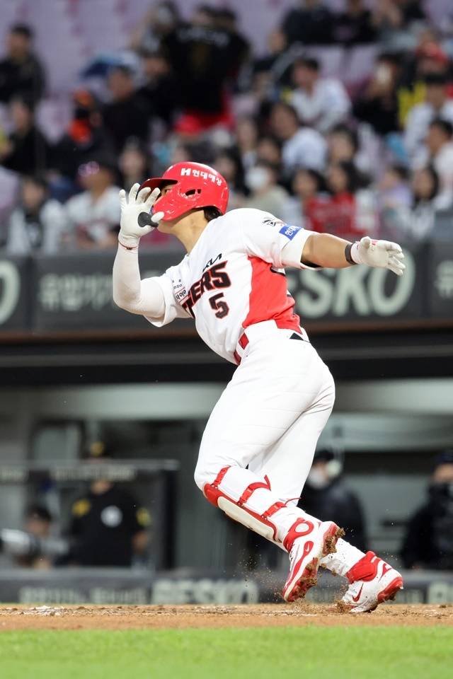 KIA 김도영은 29일 광주 NC전에서 맹타를 휘둘렀다. 사진=KIA 제공