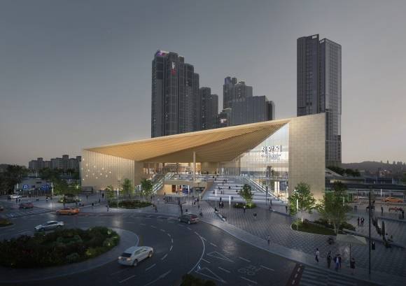 충남 천안역사 조감도. 시 제공