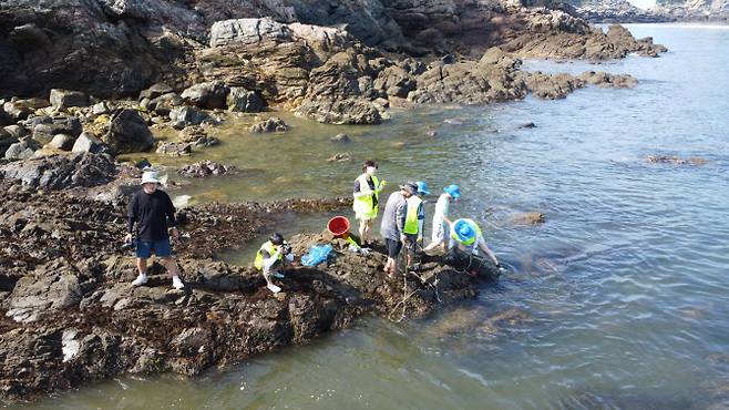 군산 방축도 마을을 찾은 방문객들 (사진=한국어촌어항공단)