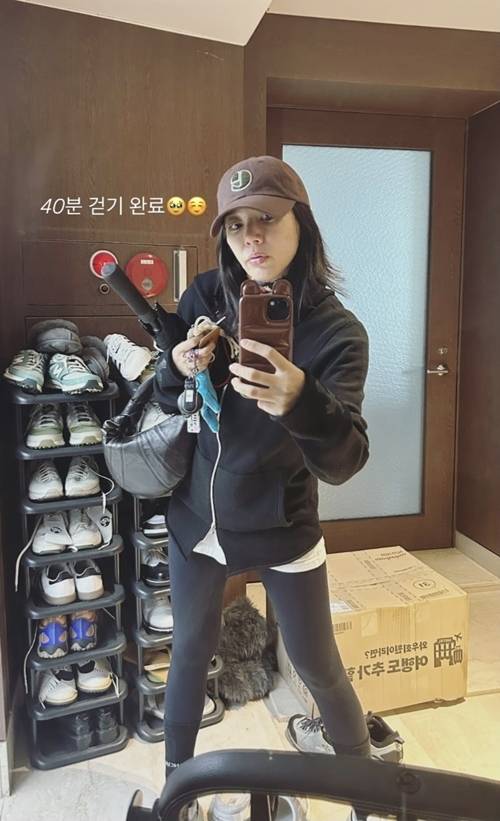 가수 겸 배우 손담비가 출산 후 운동 루틴을 꾸준히 이어가고 있다. 사진=손담비 SNS