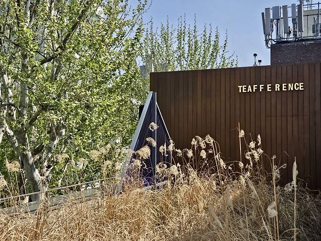 서울 익선동에 있는 티퍼런스서울 3층 테라스. 사진=이정화 기자