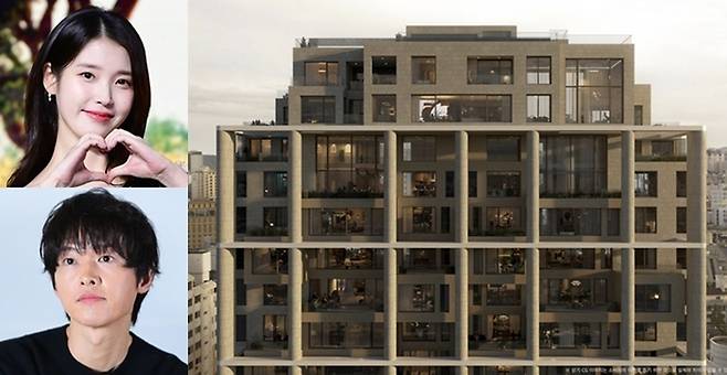 아이유, 송중기, 에테르노 청담. 사진| 스타투데이 DB, 에테르노 청담 홈페이지