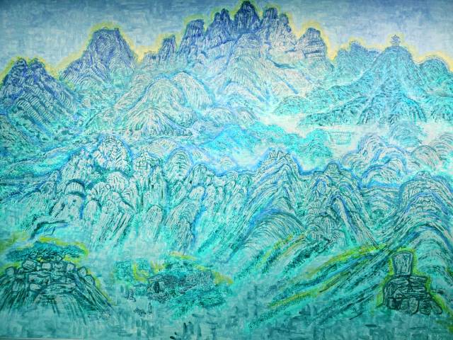 ▲ 민정기 화백의 대표작 <북한산>. ⓒ민정기