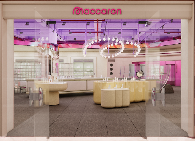 인도에 오픈한 마카롱 오프라인 매장 /사진=블리몽키즈