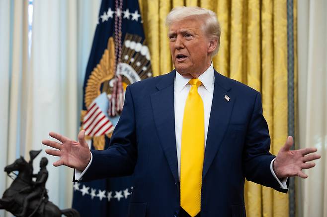 도널드 트럼프 미국 대통령.