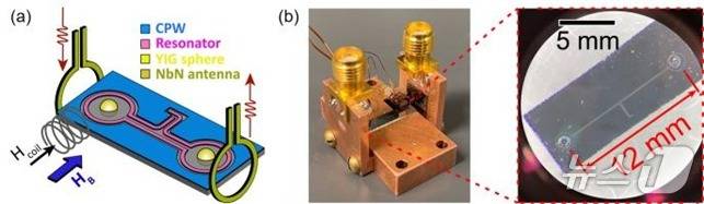 초전도 회로 기반 마그논-광자 하이브리드 시스템(KAIST 제공) /뉴스1