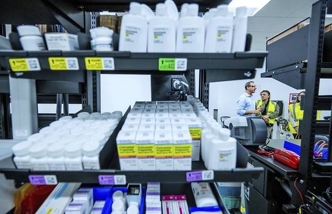 지난해 5월 29일 미국 캘리포니아주 코로나에서 촬영된 아마존 약국.AP뉴시스