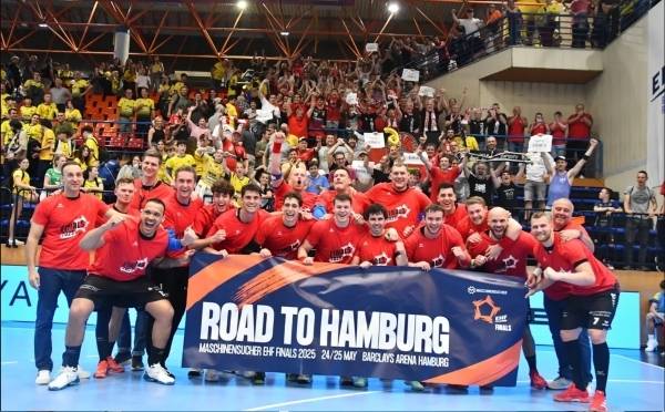 사진 2024/25 EHF 남자 유러피언리그 파이널4에 진출한 MT 멜중엔, 사진 출처=유럽핸드볼연맹