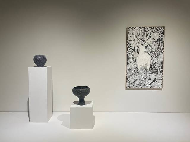 ▲ 박대현, 손솔잎(회화) 작품. /청주시한국공예관 제공