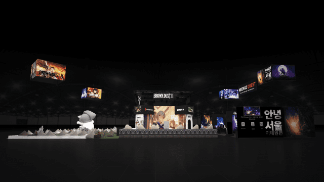 네오위즈 2025 플레이엑스포 부스 조감도.