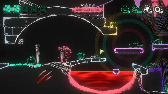 개성적인 스크래치 아트 스타일의 그래픽