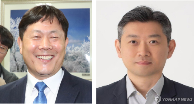 김정규(왼쪽) 타이어뱅크 회장과 서준혁 대명소노그룹 회장