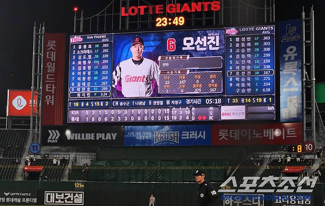 25일 부산 사직야구장에서 열린 롯데와 KIA의 경기. 15-15. 12회 연장 끝에 무승부를 기록한 양 팀. 부산=송정헌 기자songs@sportschosun.com/2024.06.25/